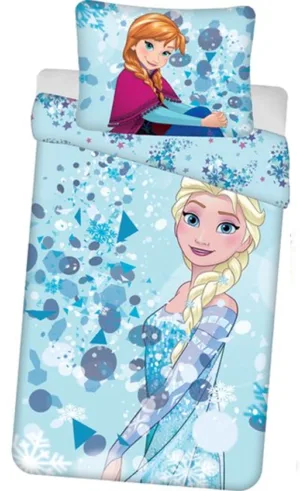 Disney Frozen dekbedovertrek - Wit - 140 x 200 cm - 100% katoen