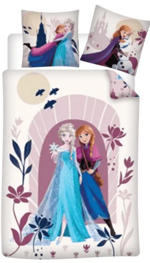 Disney Frozen dekbedovertrek 140 x 200 cm - Multicolor - 140 x 200 cm - polykatoen