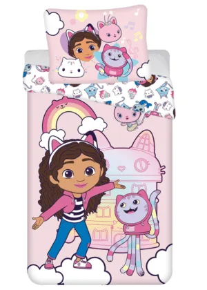 Gabby's Dollhouse dekbedovertrek - Multicolor - 140 x 200 cm - Katoen