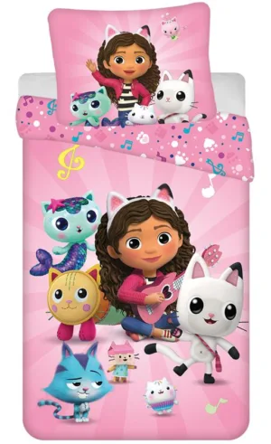 Gabby's Dollhouse dekbedovertrek Dollls - Multicolor - 140 x 200 cm - Katoen