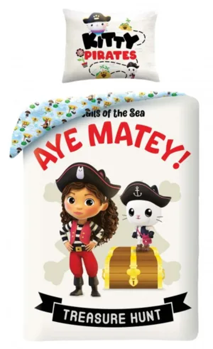 Gabby's Dollhouse dekbedovertrek Treasure Hunt - Multicolor - 140 x 200 cm - Katoen