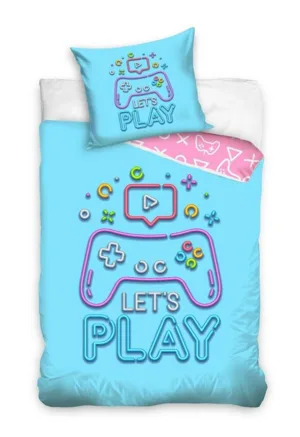 DREAMEE dekbedovertrek let's Play 140 x 200 cm - Multicolor - 140 x 200 cm - 100% katoen