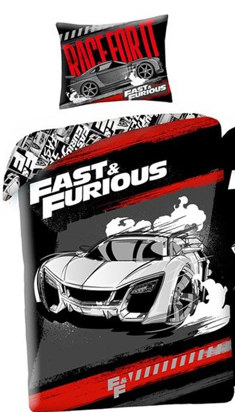 The Fast and the Furious dekbedovertrek Race Glow in the Dark - Multicolor - 140 x 200 cm - Katoen