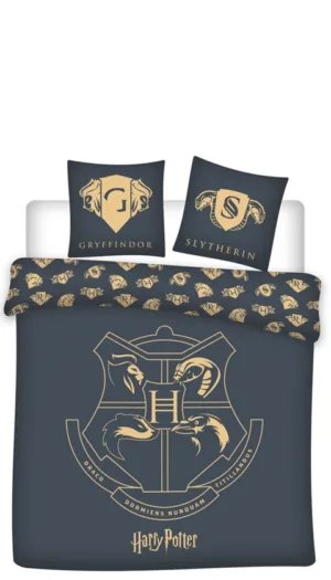 Harry Potter dekbedovertrek logo - Blauw - 240 x 220 cm - 100% Polyester