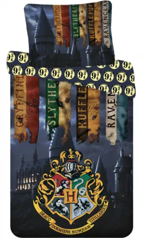 Harry Potter dekbedovertrek Perron 9 3/4 - Multicolor - 140 x 200 cm - 100% katoen