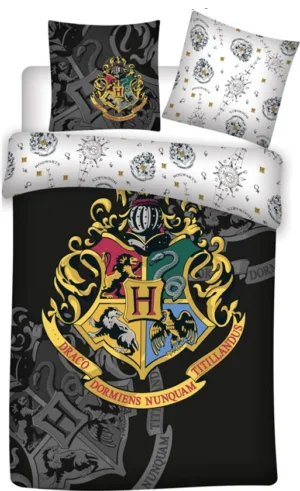 Harry Potter dekbedovertrek 140 x 200 cm – Hogwarts zwart Polye - Multicolor - 140 x 200 cm - 100% Polyester