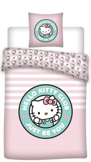 Hello Kitty dekbedovertrek Just Be You 140 X 200 cm - Roze - 140 x 200 cm - polykatoen