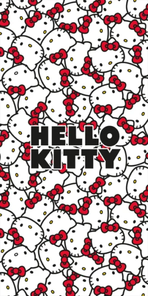Hello Kitty strandlaken 70 x 140 cm - Multicolor - 70 x 140 cm - 100% katoen