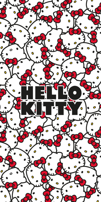 Hello Kitty strandlaken 70 x 140 cm - Multicolor - 70 x 140 cm - 100% katoen