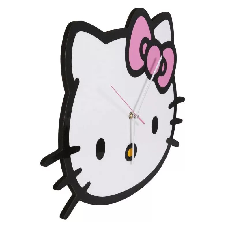 Klok 50x35 cm 50 x 35 cm van Hello Kitty, Geel
