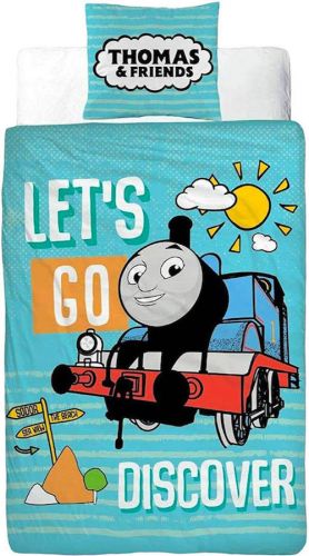 Thomas de Trein dekbedovertrek discover 120 x 150 cm - Multicolor - 120 x 150 cm - 50% Katoen / 50% Polyester