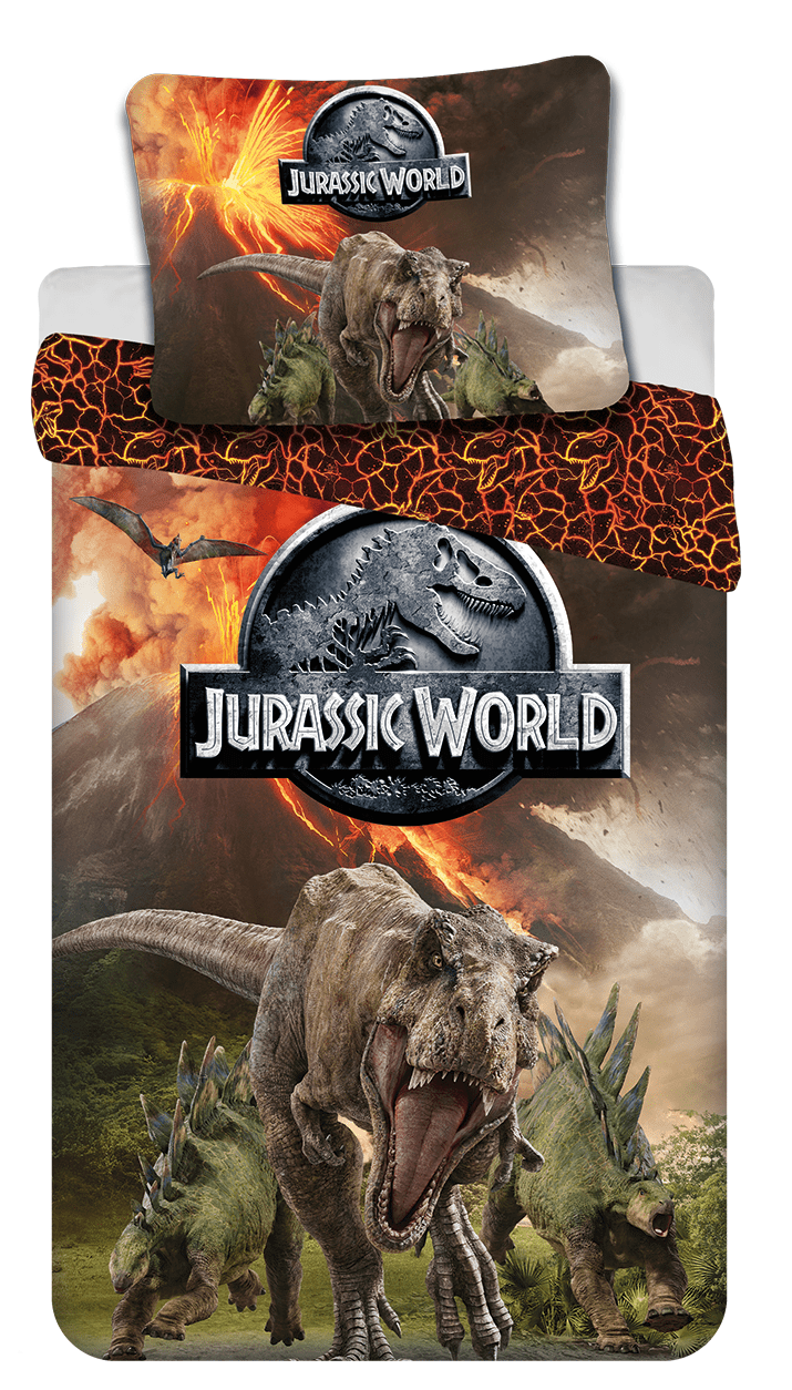 Jurassic World dekbedovertrek Vulkaan 140 x 200 cm - Multicolor - 140 x 200 cm - 100% katoen