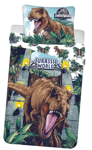 Jurassic World dekbedovertrek Roar Glow in the dark 140 x 200 cm - Multicolor - 140 x 200 cm - 100% katoen