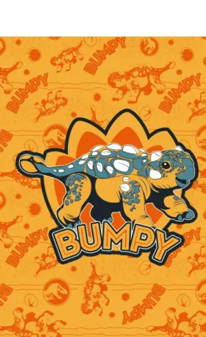 Jurassic Park plaid Oranje - Oranje - 100 x 150 cm - 100% Polyester