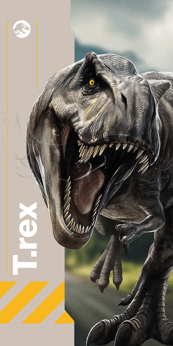 Jurassic World strandlaken 70 x 140 cm - Multicolor - 70 x 140 cm - 100% katoen