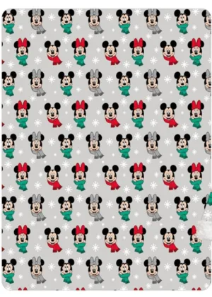 Disney Mickey Mouse plaid kerst 110 x 140 cm flanel - Roze - 110 x 140 cm - 100% Polyester