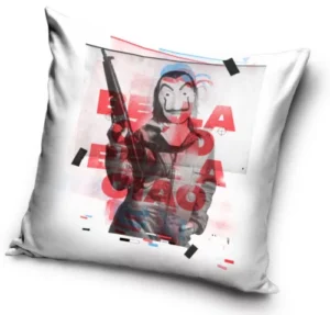 La Casa de Papel sierkussen 40X40cm - Wit - 40 x 40 cm - 100% Polyester