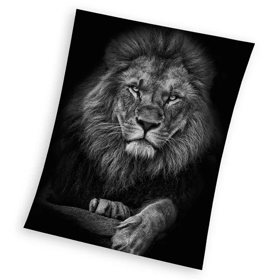 Sweet Home fleece deken 150x200cm - Zwart - 150 x 200 cm - 100% Polyester