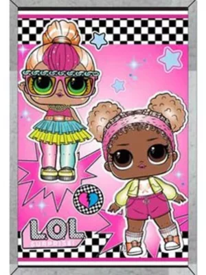L.O.L Surprise plaid Stars 90 x 140 cm - Roze - 90 x 140 cm - 100% Polyester