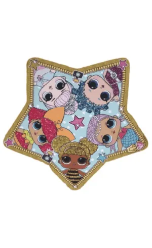 L.O.L Surprise strandlaken ster 110 cm - Multicolor - 100% Polyester