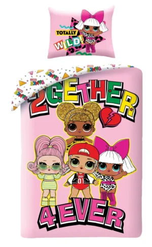 L.O.L Surprise dekbedovertrek 2gether 4ever 140 x 200 cm - Roze - 140 x 200 cm - 100% katoen
