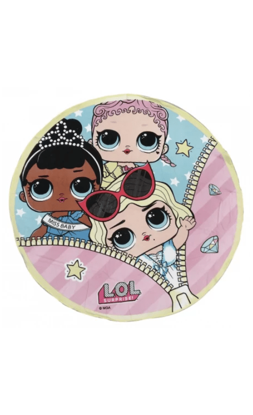 L.O.L Surprise strandlaken rond 130 cm - Multicolor - 100% Polyester