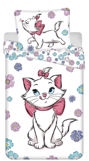 Disney AristoCats dekbedovertrek - Wit - 140 x 200 cm - 100% katoen