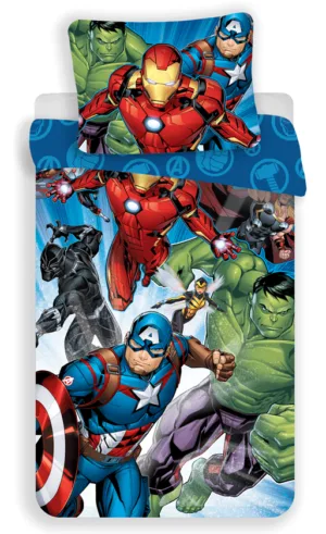 Marvel Avengers dekbedovertrek Victory - Multicolor - 140 x 200 cm - 100% katoen