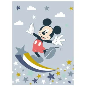 Disney Mickey Mouse plaid flanel 110 x 150 cm - Blauw - 110 x 150 cm - 100% Polyester
