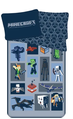 Minecraft dekbedovertrek Emblematic - Multicolor - 140 x 200 cm - 100% Polyester