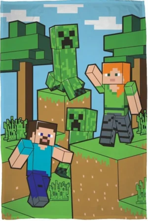 Minecraft plaid blocks - Multicolor - 100 x 150 cm - 100% Polyester