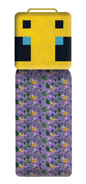 Minecraft slaapzak bij 50 x 130 cm - polyester -geel