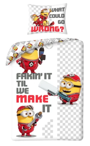 Minions dekbedovertrek Fixers - Multicolor - 140 x 200 cm - 100% katoen