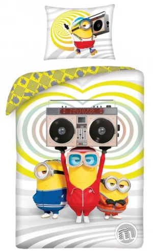 Minions dekbedovertrek Party Time - Multicolor - 140 x 200 cm - 100% katoen