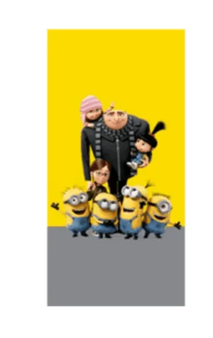 Minions strandlaken geel 70 x 140 cm - Geel - 70 x 140 cm - 100% katoen