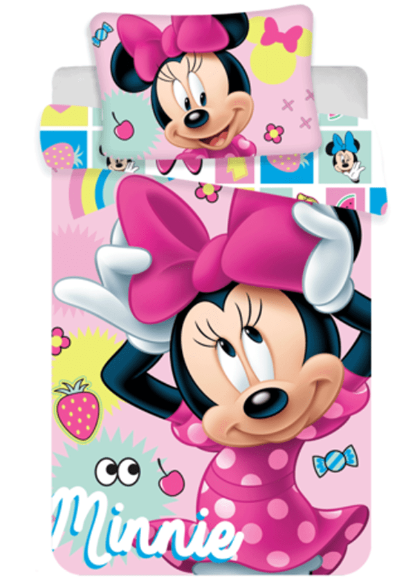Disney Minnie Mouse dekbedovertrek 100 x 135 cm - Multicolor - 100 x 135 cm - Katoen