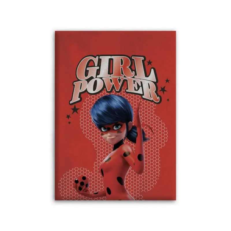 Miraculous plaid Girl Power 100 x 140 cm - Rood - 100 x 140 cm - 100% Polyester