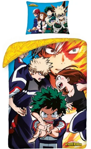 My Hero Academia dekbedovertrek Team 140 x 200 cm - Multicolor - 140 x 200 cm - 100% katoen