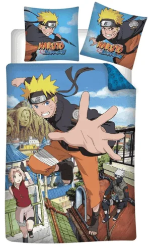 Naruto dekbedovertrek eenpersoons 140 x 200 cm Katoen 65 x - Multicolor - 140 x 200 cm - 100% katoen