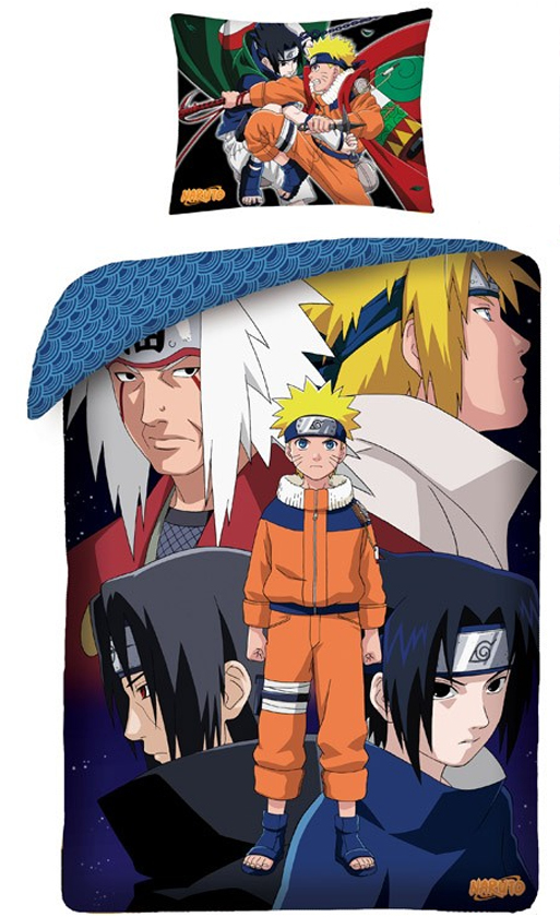 Naruto dekbedovertrek Ready 140 x 200 cm Katoen 70 x 90 cm - Multicolor - 140 x 200 cm - 100% katoen