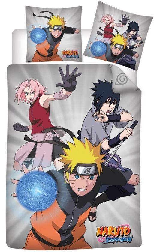 Naruto dekbedovertrek Polyester 140 x 200 cm - Multicolor - 140 x 200 cm - 100% Polyester