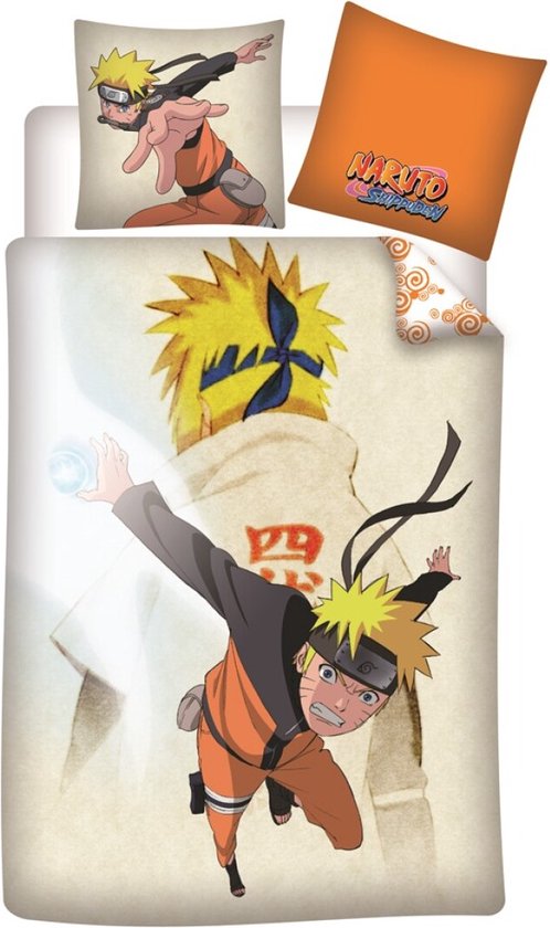 Naruto dekbedovertrek Ninja 140 x 200 cm Katoen - Multicolor - 140 x 200 cm - 100% katoen
