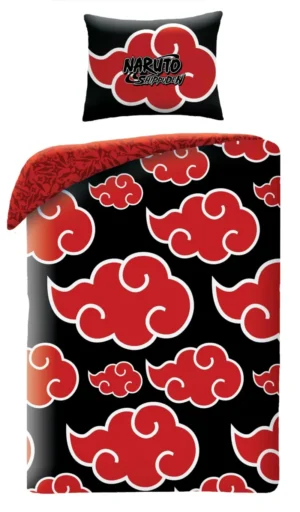 Naruto dekbedovertrek rood/zwart 140 x 200 cm Katoen 70 x - Multicolor - 140 x 200 cm - 100% katoen