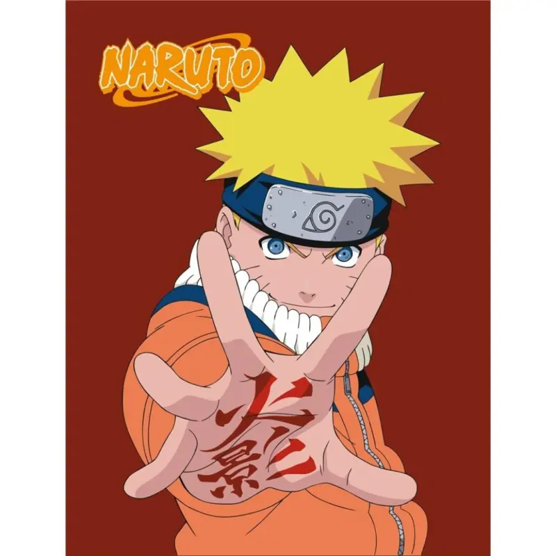 Naruto plaid rood 110 x 150 cm - Roze - 110 x 150 cm - 100% Polyester