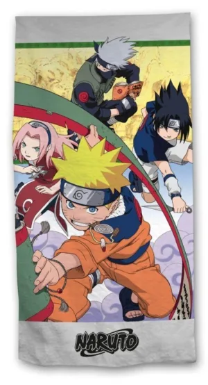 Naruto strandlaken Grijs 70 x 140 - Multicolor - 70 x 140 cm - 100% katoen