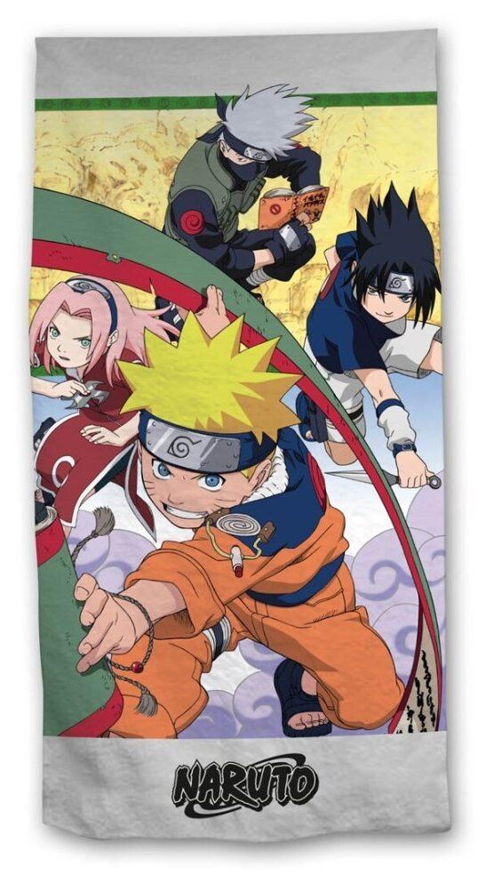 Naruto strandlaken Grijs 70 x 140 - Multicolor - 70 x 140 cm - 100% katoen