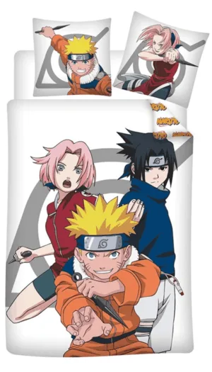 Naruto dekbedovertrek 140 x 200 cm - Multicolor - 140 x 200 cm - polykatoen
