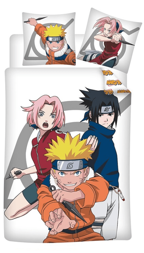Naruto dekbedovertrek 140 x 200 cm - Multicolor - 140 x 200 cm - polykatoen