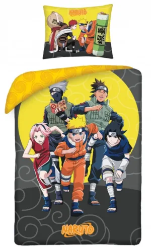 Naruto dekbedovertrek Squad 140 x 200 cm Katoen 70 x 90 cm - Multicolor - 140 x 200 cm - 100% katoen