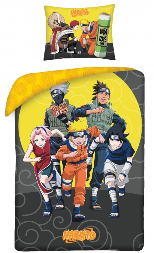Naruto dekbedovertrek Squad 140 x 200 cm Katoen 70 x 90 cm - Multicolor - 140 x 200 cm - 100% katoen